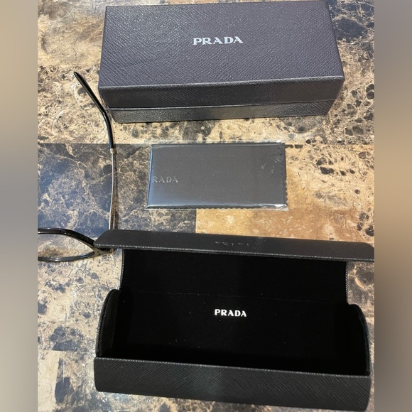 Prada Eyeglasses VPR02ZV 1AB101 NWT BLACK šš¤ - Picture 9 of 14